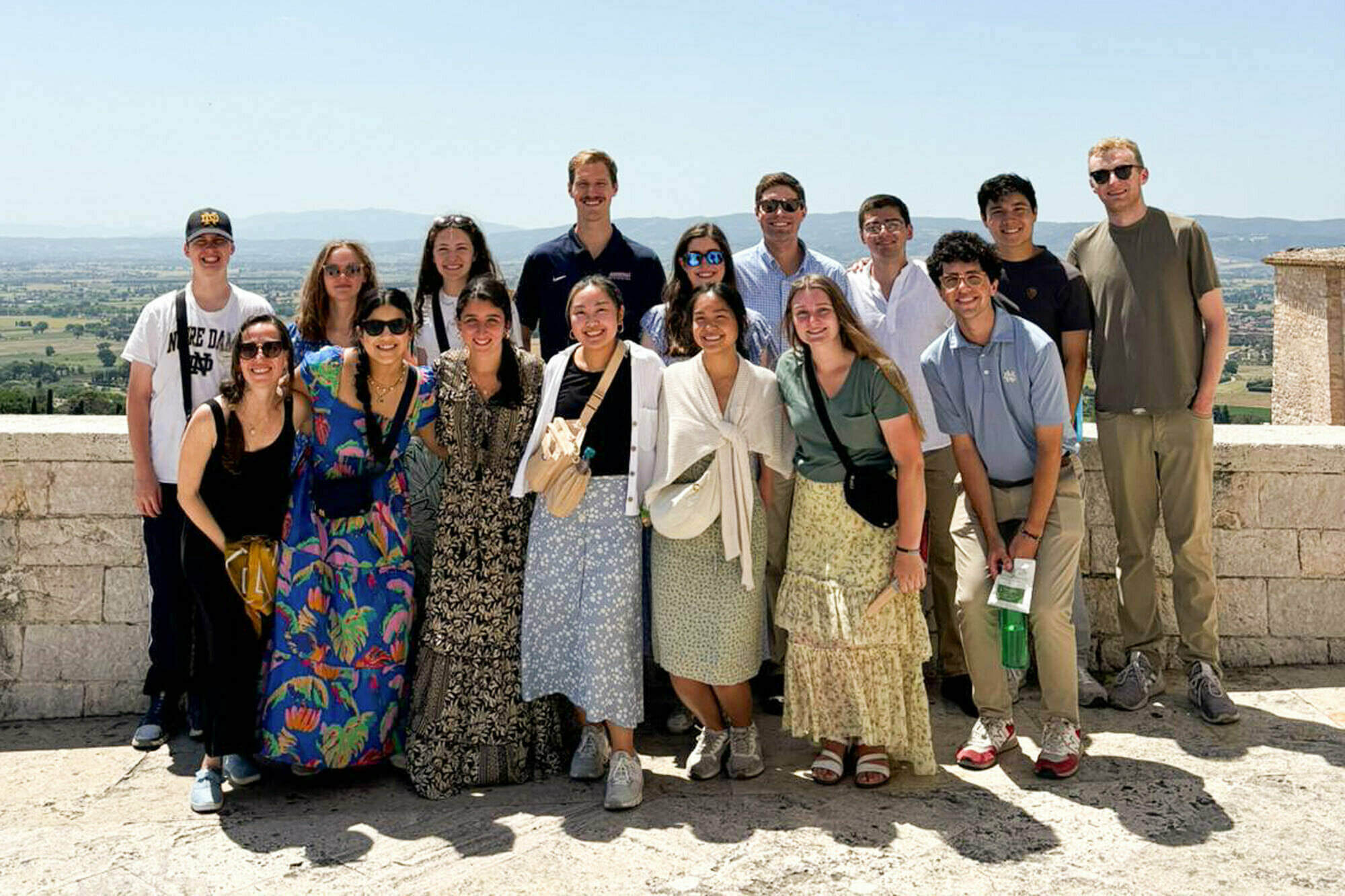 Students at Assisi hosted by ND Rome